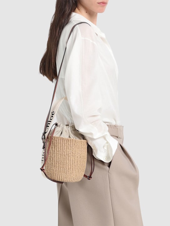 Chloé: Small Woody bucket top handle bag - women_1 | Luisa Via Roma