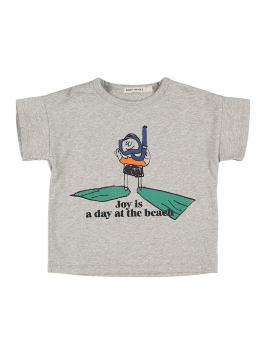 Bobo Choses: コットンジャージーTシャツ - kids-boys_0 | Luisa Via Roma