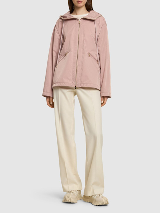 Moncler: Cassiopea hooded tech jacket - women_1 | Luisa Via Roma