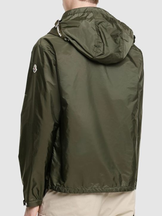 Moncler: Remoray hooded nylon jacket - Olive Green - men_2 | Luisa Via Roma