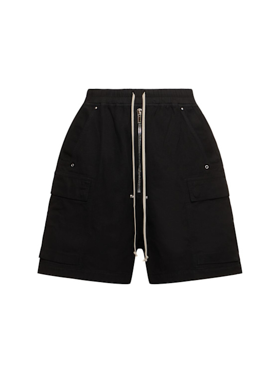 Rick Owens DRKSHDW: Cargo belas shorts - Black - men_0 | Luisa Via Roma