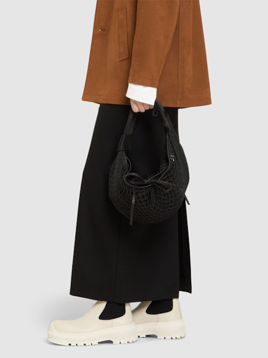 Jil Sander: レザーアンクルブーツ 35mm - women_1 | Luisa Via Roma