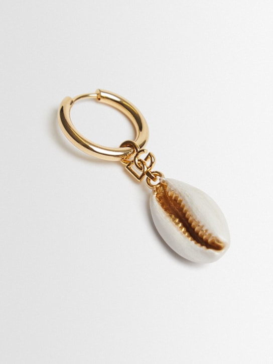 Dolce&Gabbana: Bijoux brass mono earring - Gold - men_1 | Luisa Via Roma