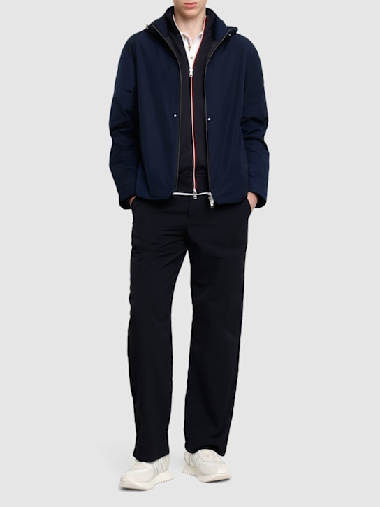 Moncler: Lacha tech windbreaker jacket - Mavi - men_1 | Luisa Via Roma