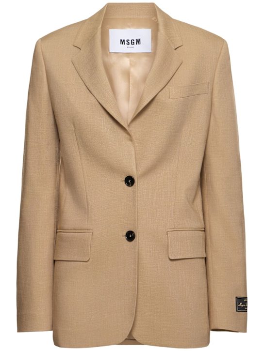 MSGM: ビスコースブレンドブレザー - women_0 | Luisa Via Roma