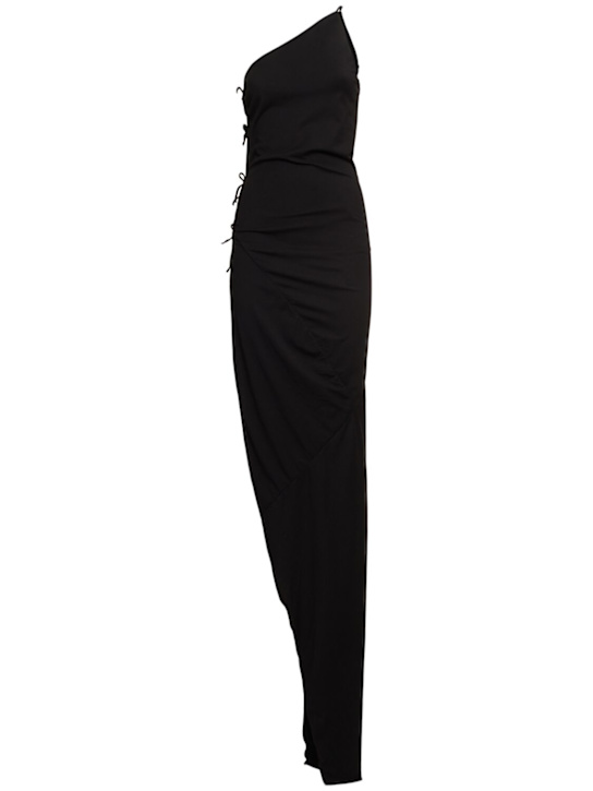 Taco one shoulder cotton long dress - Thumbnail 1