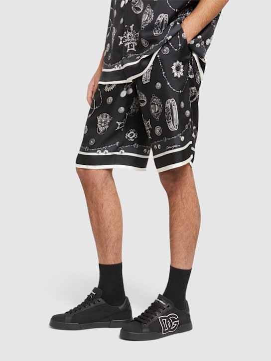 Dolce&Gabbana: Sneakers aus Leder und Canvas - men_1 | Luisa Via Roma