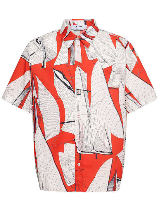 MSGM: Cotton shirt - men_0 | Luisa Via Roma