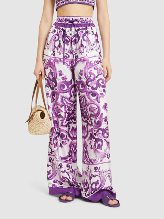 Dolce&Gabbana: 10mm Rubber flat sandals - women_1 | Luisa Via Roma