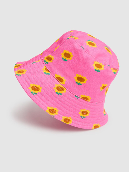 Bobo Choses: Reversible cotton blend bucket hat - kids-girls_1 | Luisa Via Roma
