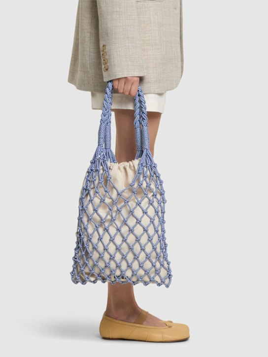 MSGM: Knot faux leather shoulder bag - women_1 | Luisa Via Roma