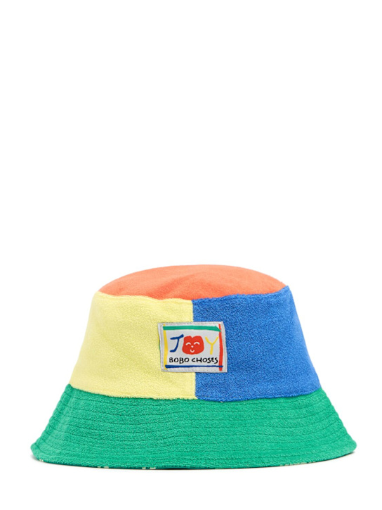 Bobo Choses: Reversible cotton bucket hat - Bunt - kids-boys_0 | Luisa Via Roma