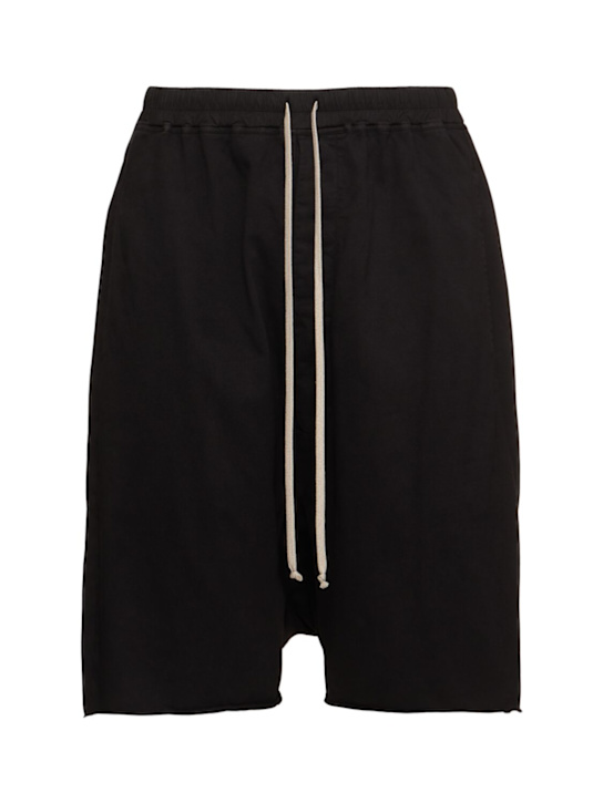 Rick Owens DRKSHDW: Drawstring pods shorts - Black - men_0 | Luisa Via Roma