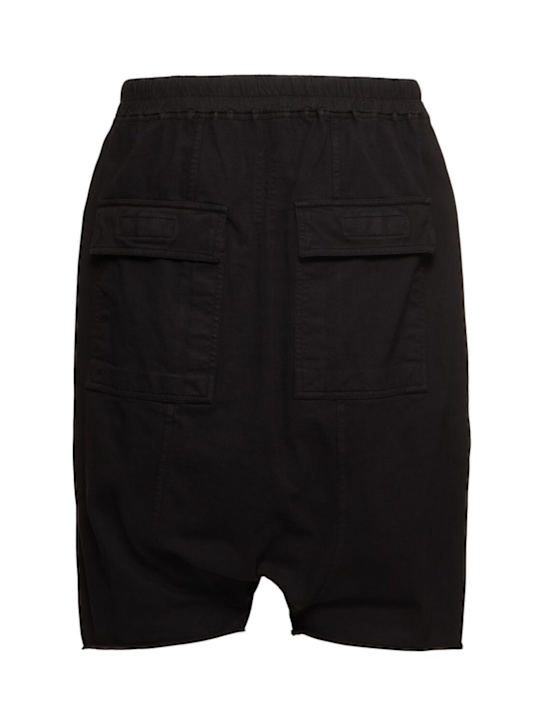 Rick Owens DRKSHDW: Drawstring pods shorts - Black - men_3 | Luisa Via Roma