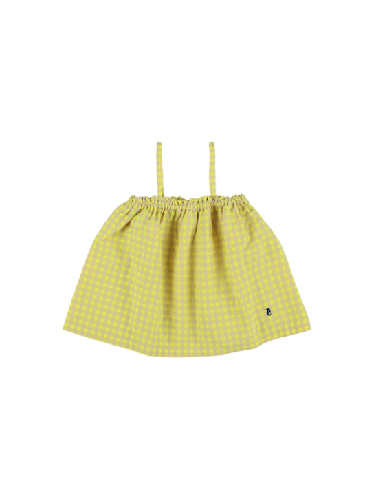 Bobo Choses: ウーブン コットンブレンド ギンガムトップ - マルチカラー - kids-girls_0 | Luisa Via Roma