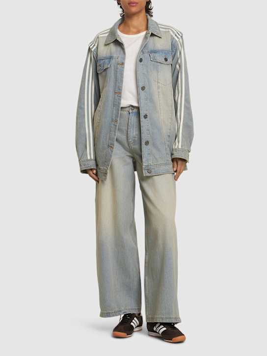 adidas Originals: Denim overshirt - women_1 | Luisa Via Roma