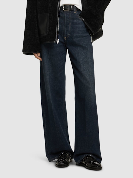 Sebago: Dan studded leather loafers - Black - women_1 | Luisa Via Roma