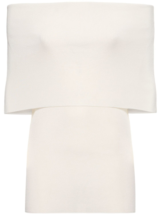 Mvp Wardrobe: Vanessa viscose knit top - White - women_0 | Luisa Via Roma