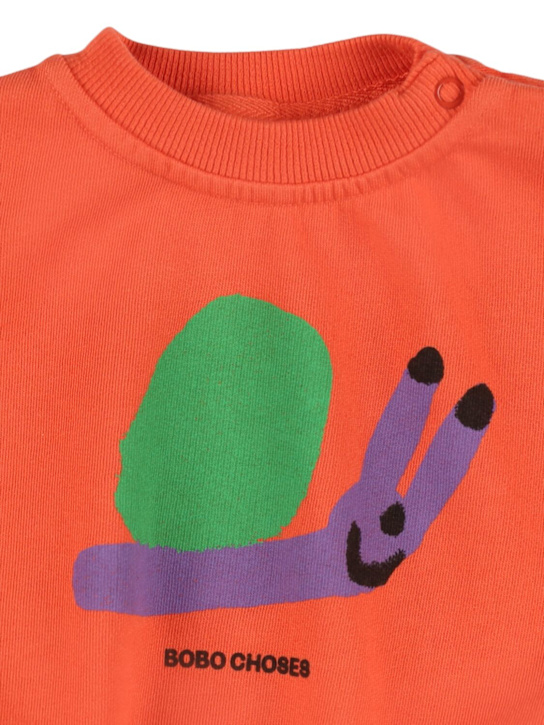 Bobo Choses: コットンスウェットシャツ - kids-girls_1 | Luisa Via Roma