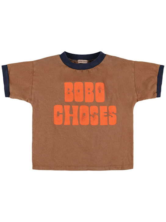 Bobo Choses: コットンジャージーTシャツ - kids-girls_0 | Luisa Via Roma