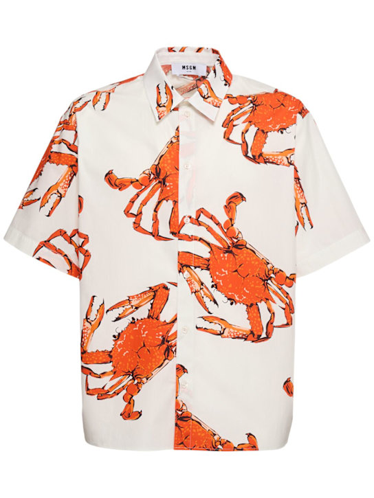 MSGM: Cotton shirt - men_0 | Luisa Via Roma