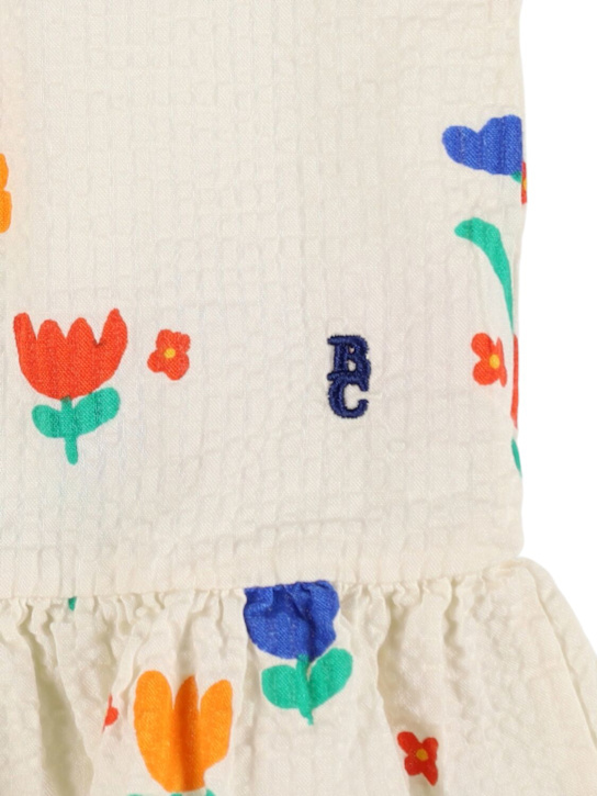 Bobo Choses: モスリンコットントップ - ホワイト/マルチ - kids-girls_1 | Luisa Via Roma