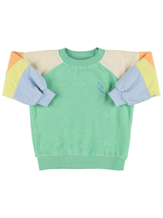 Bobo Choses: コットンブレンドテリースウェットシャツ - kids-girls_0 | Luisa Via Roma