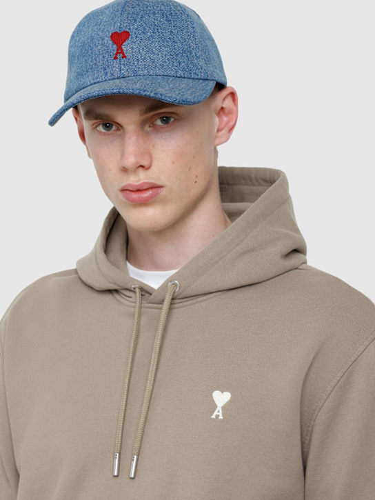 AMI Paris: ADC cotton denim hat - men_1 | Luisa Via Roma