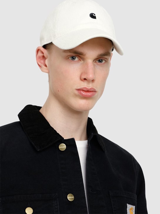 Carhartt WIP: Harlem corduroy cap - Wax - men_1 | Luisa Via Roma
