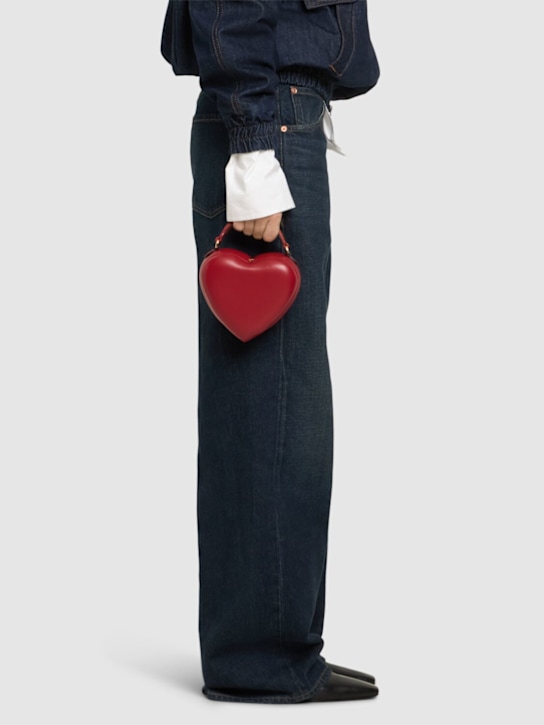 Moschino: Love Me leather top handle bag - women_1 | Luisa Via Roma