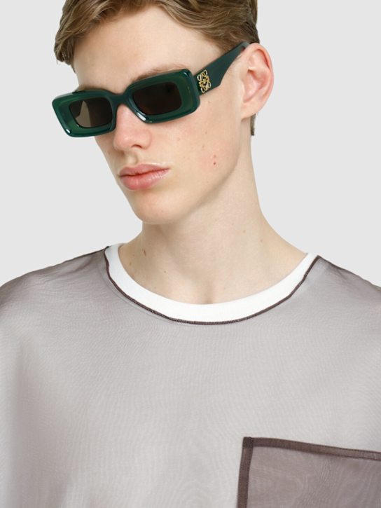 Loewe: Anagram squared sunglasses - Light Green - men_2 | Luisa Via Roma