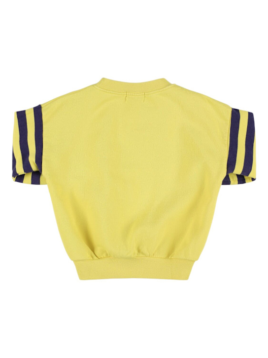 Bobo Choses: Printed cotton sweatshirt - Yellow - kids-boys_2 | Luisa Via Roma