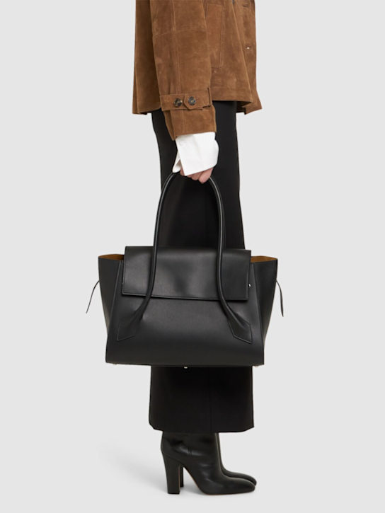 Proenza Schouler: Tate smooth leather tote bag - Black - women_1 | Luisa Via Roma