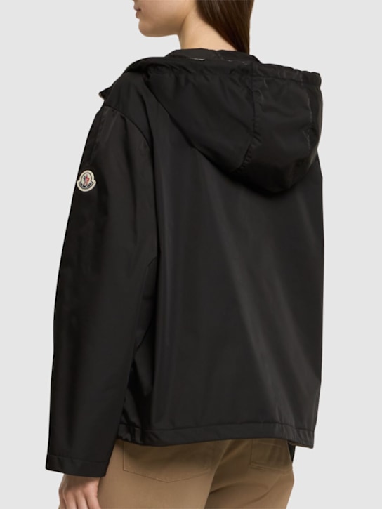 Moncler: Cassiopea hooded tech jacket - Black - women_2 | Luisa Via Roma
