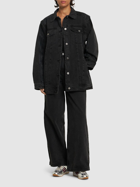 adidas Originals: Denim overshirt - women_1 | Luisa Via Roma