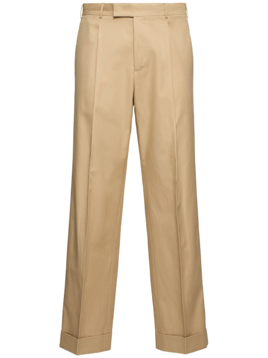 PT Torino: Quindici wide leg pants - Beige - men_0 | Luisa Via Roma