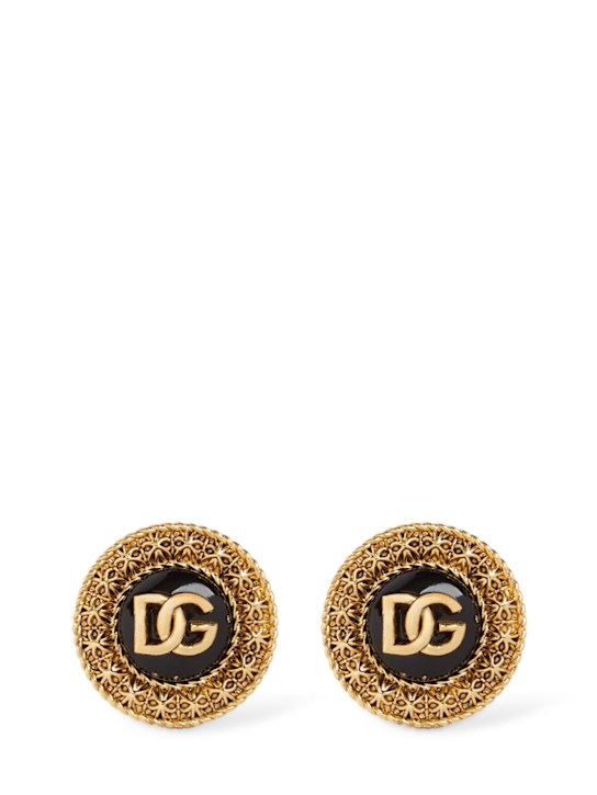 Dolce&Gabbana: Like A Virgin clip-on earrings - Gold - women_0 | Luisa Via Roma
