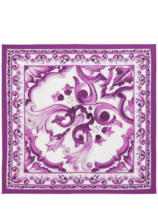 Dolce&Gabbana: Printed silk foulard - women_0 | Luisa Via Roma