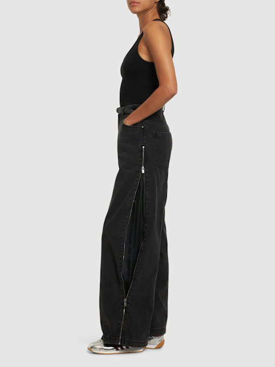 adidas Originals: Denim wide pants - women_1 | Luisa Via Roma