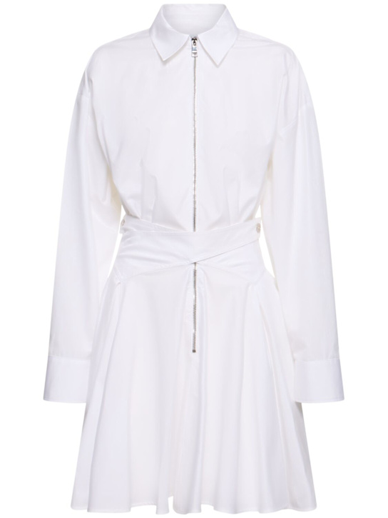 Cotton poplin mini dress