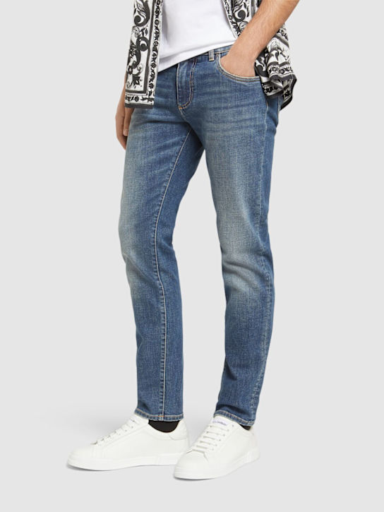 Dolce&Gabbana: 皮革运动鞋 - Optic White - men_1 | Luisa Via Roma