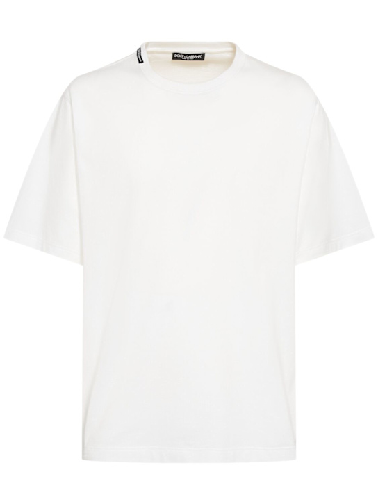 Dolce&Gabbana: T-Shirt aus Jersey - men_0 | Luisa Via Roma