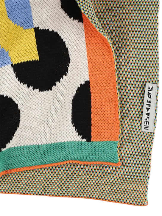 Dusen Dusen: Dot knit throw - Multicolor - ecraft_1 | Luisa Via Roma