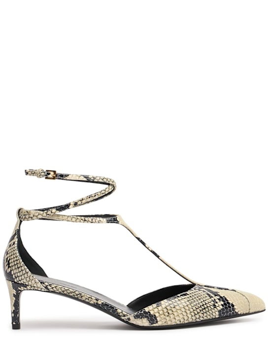 Khaite: 45mm Mia python print pumps - women_0 | Luisa Via Roma