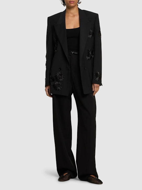 MSGM: Embroidered blazer - women_1 | Luisa Via Roma