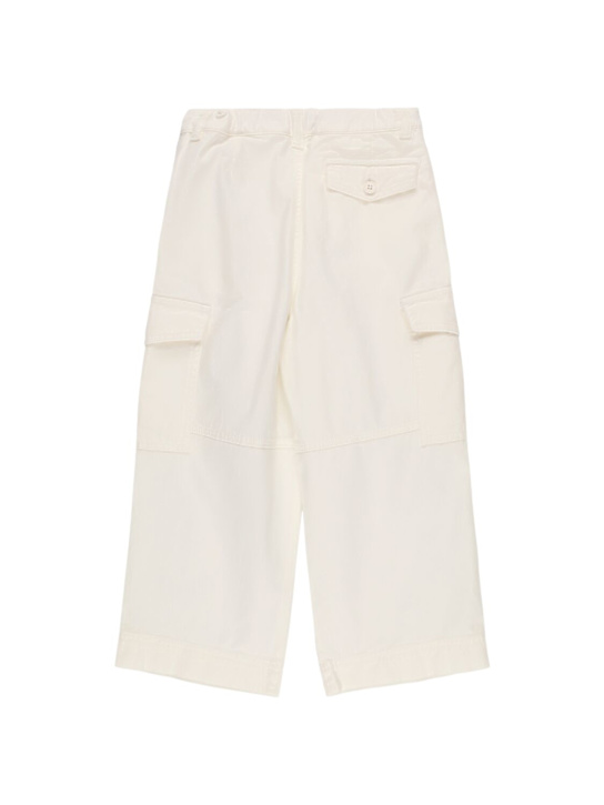 Il Gufo: Stretch denim cargo pants - kids-girls_1 | Luisa Via Roma