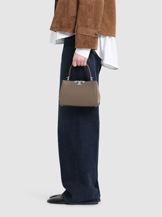Tory Burch: Mini Eleanor pebbled satchel bag - women_1 | Luisa Via Roma