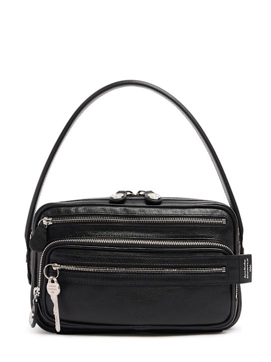 Acne Studios: Small Camero Party leather shoulder bag - women_0 | Luisa Via Roma