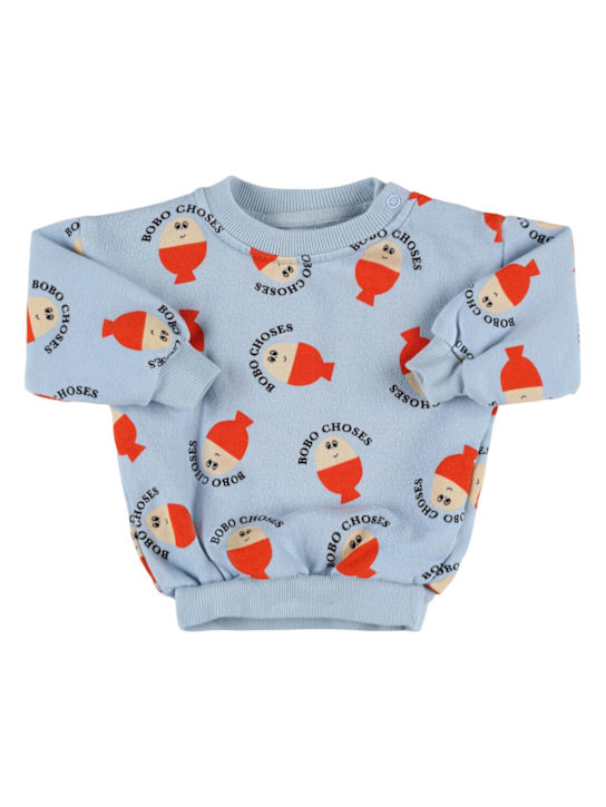 Bobo Choses: Printed cotton sweatshirt - kids-boys_0 | Luisa Via Roma