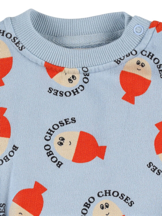 Bobo Choses: Printed cotton sweatshirt - kids-boys_1 | Luisa Via Roma